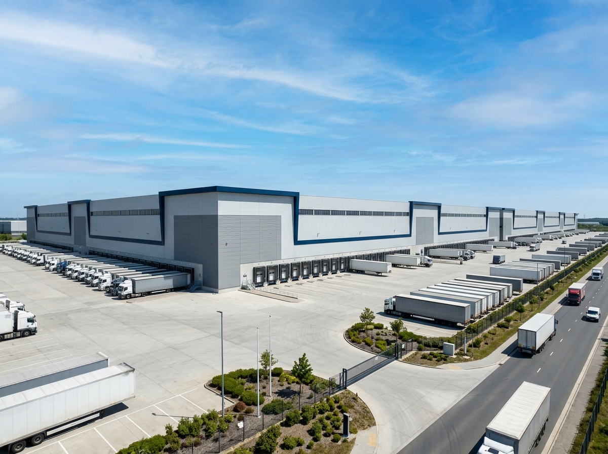 Completed industrial facility construction